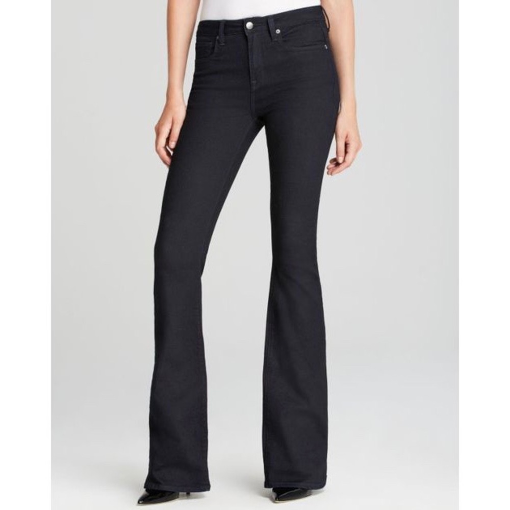 GENETIC • “Camille” Mid-Rise Flare Dark Wash Jeans